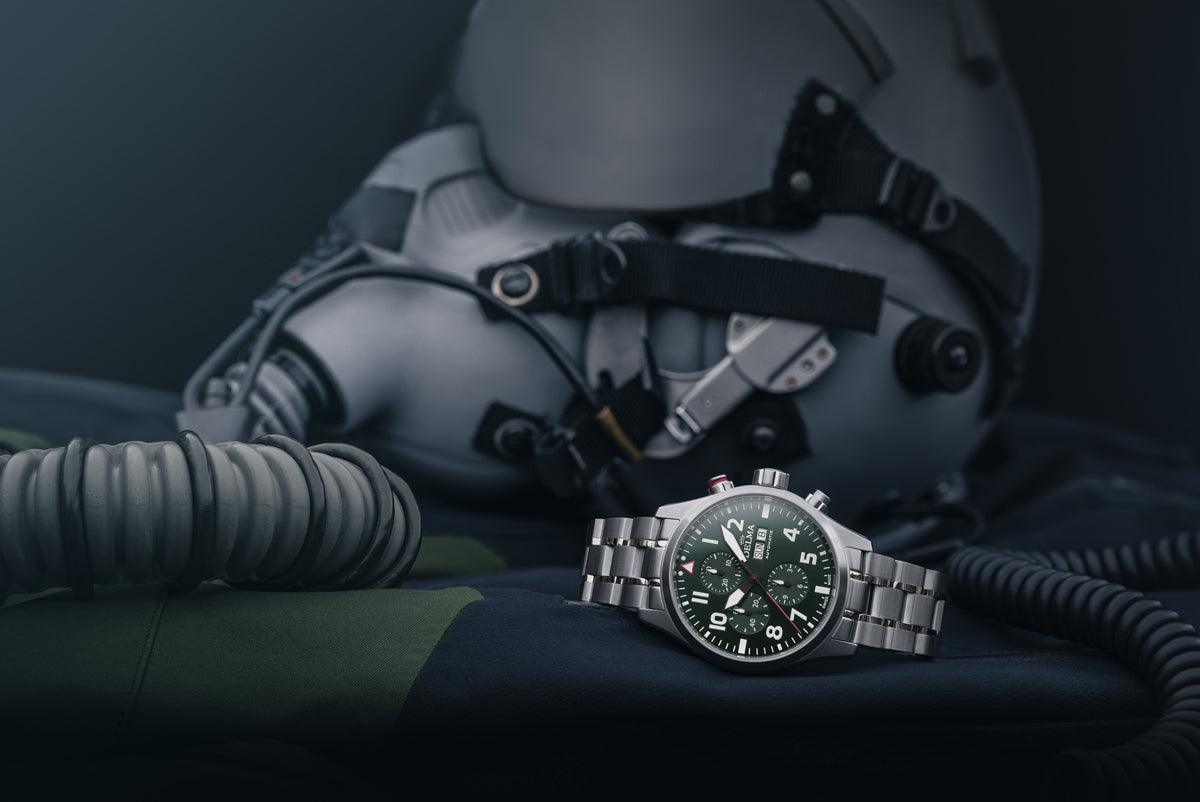 DELMA COMMANDER CHRONOGRAPH GREEN