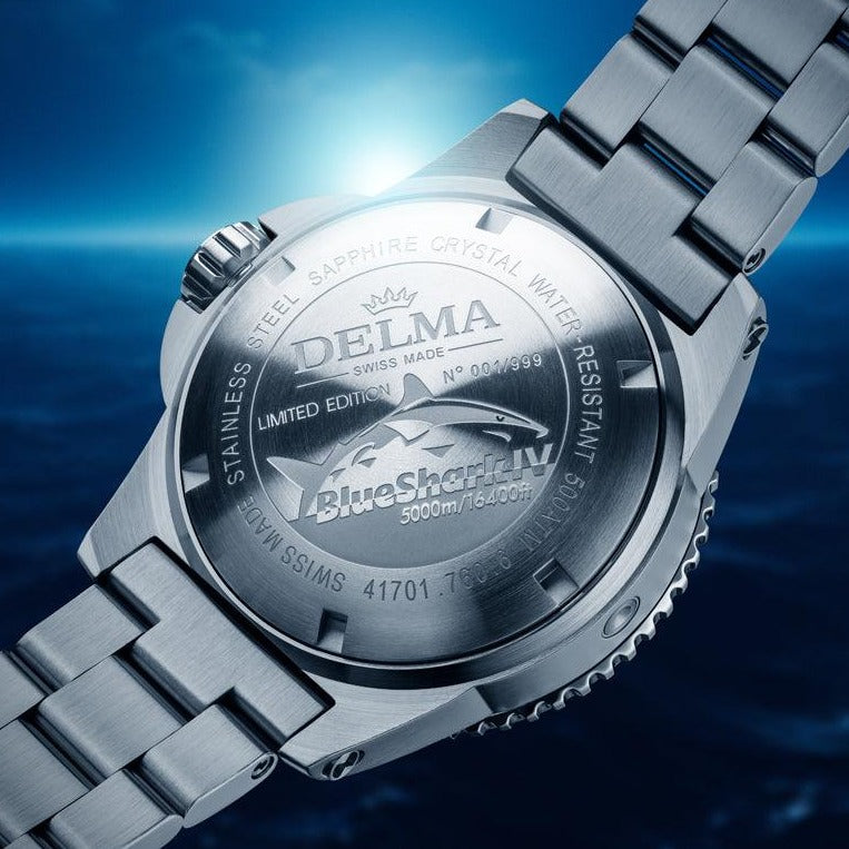 DELMA BLUE SHARK IV BLACK BEZEL