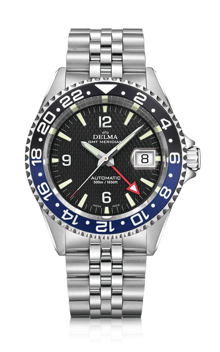 DELMA SANTIAGO GMT MERIDIAN AUTOMATIC BLACK/BLUE