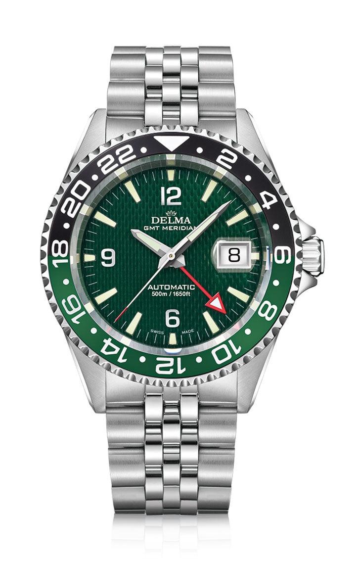 DELMA SANTIAGO GMT MERIDIAN AUTOMATIC GREEN