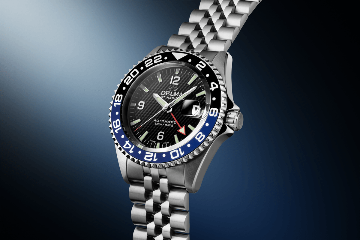 DELMA SANTIAGO GMT MERIDIAN AUTOMATIC BLACK/BLUE